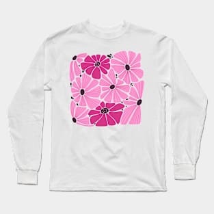 Psychedelic Flowers Long Sleeve T-Shirt